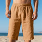 🩳 50% DE RÉDUCTION 🌿 Short décontracté en lin à cordon de serrage pour homme – Léger, respirant & coupe décontractée – Parfait pour l’été, la plage ou les journées chaudes – confort naturel et élégant ☀️