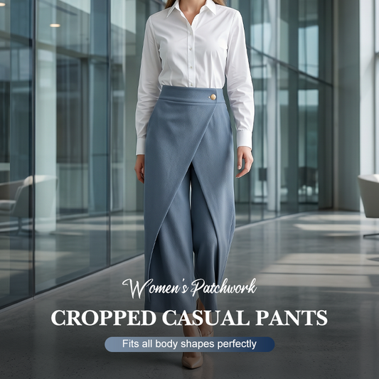 👖 50% DE RÉDUCTION ⏰ Pantalon court décontracté en patchwork pour femme – Tendance, léger & parfait pour l'été – style boho ou streetwear 🌸