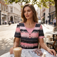 👚 50% DE RÉDUCTION 👕 Haut Henley rayé faux deux pièces – Look superposé – Doux, aéré & parfait à porter seul ou associé – chic décontracté pour le printemps et l’été 🌸