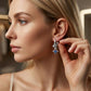 ✨ 50% DE RÉDUCTION 🌙 Boucles d'oreilles créoles célestes pendantes – Ton argent – Lune & étoiles, fines & élégantes – Parfaites pour un look bohème ou quotidien 💫