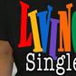 👕 50% DE RÉDUCTION 🌈 T-shirt casual à imprimé graphique coloré "Living Single" – Doux, respirant & parfait pour un look décontracté et joyeux au quotidien ✨