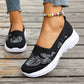 👟 50% DE RÉDUCTION 🌬️ Chaussures Slip-On Flyknit respirantes pour femmes – Tige ultra-légère & semelle intérieure mousse mémoire – Confort absolu, idéales pour la maison ou les sorties quotidiennes 💨