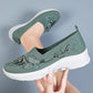 👟 50% DE RÉDUCTION 🌬️ Chaussures Slip-On Flyknit respirantes pour femmes – Tige ultra-légère & semelle intérieure mousse mémoire – Confort absolu, idéales pour la maison ou les sorties quotidiennes 💨
