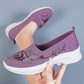 👟 50% DE RÉDUCTION 🌬️ Chaussures Slip-On Flyknit respirantes pour femmes – Tige ultra-légère & semelle intérieure mousse mémoire – Confort absolu, idéales pour la maison ou les sorties quotidiennes 💨