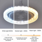 🌀 50% DE RÉDUCTION 💡 Ventilateur de plafond rotatif à 360° – E27 avec télécommande – Double fonction lampe + ventilateur, silencieux & économique – idéal pour chambre, salon ou cuisine ❄️