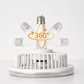 🌀 50% DE RÉDUCTION 💡 Ventilateur de plafond rotatif à 360° – E27 avec télécommande – Double fonction lampe + ventilateur, silencieux & économique – idéal pour chambre, salon ou cuisine ❄️