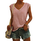 👚 50% DE RÉDUCTION 🌸 Débardeur décontracté à col en V & coupe ample pour femme – Tissu doux & léger – Parfait pour l’été, le sport ou le quotidien – facile à superposer ou à porter seul ✨