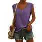 👚 50% DE RÉDUCTION 🌸 Débardeur décontracté à col en V & coupe ample pour femme – Tissu doux & léger – Parfait pour l’été, le sport ou le quotidien – facile à superposer ou à porter seul ✨