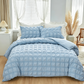 🛏️ 50% DE RÉDUCTION ⏰ 3-Piece Pintuck Textured Duvet Cover Set – Tissu infroissable, doux & respirant – finition élégante digne d'un hôtel – confort toute l'année 🌿