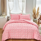🛏️ 50% DE RÉDUCTION ⏰ 3-Piece Pintuck Textured Duvet Cover Set – Tissu infroissable, doux & respirant – finition élégante digne d'un hôtel – confort toute l'année 🌿