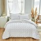 🛏️ 50% DE RÉDUCTION ⏰ 3-Piece Pintuck Textured Duvet Cover Set – Tissu infroissable, doux & respirant – finition élégante digne d'un hôtel – confort toute l'année 🌿