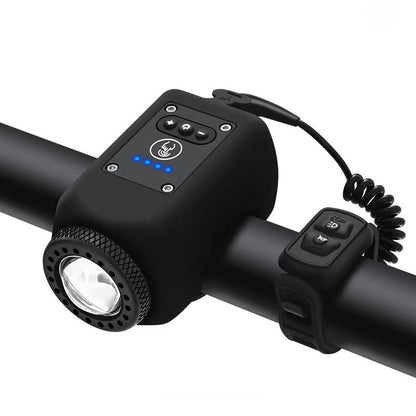 🚲 50% DE RÉDUCTION 🔊 Phare de vélo étanche pour extérieur avec klaxon – Étanche, super lumineux & klaxon intégré – sécurité renforcée pour les trajets nocturnes ou sous la pluie 🌧️
