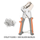 🔧 50% DE RÉDUCTION! ✨ Pince à Œillets Bâches 220mm – Métal durable, poignée ergonomique & 4 kits – Idéale pour bâches, cuir, vinyle & DIY 🛠️
