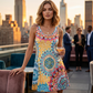👗 60% DE RÉDUCTION 🌺 Robe imprimée sans manches – Coton léger & tombé fluide – Parfaite pour l’été, la plage ou un look décontracté – légère et confortable ✨🌸