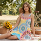 👗 60% DE RÉDUCTION 🌺 Robe imprimée sans manches – Coton léger & tombé fluide – Parfaite pour l’été, la plage ou un look décontracté – légère et confortable ✨🌸