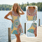👗 60% DE RÉDUCTION 🌺 Robe imprimée sans manches – Coton léger & tombé fluide – Parfaite pour l’été, la plage ou un look décontracté – légère et confortable ✨🌸