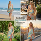👗 60% DE RÉDUCTION 🌺 Robe imprimée sans manches – Coton léger & tombé fluide – Parfaite pour l’été, la plage ou un look décontracté – légère et confortable ✨🌸