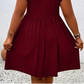 👗 50% DE RÉDUCTION ✨ Robe col V à volants – Élégante, cintrée & polyvalente – Parfaite pour le bureau, les brunchs ou les rendez-vous – chic et féminine 🌸💃🌿