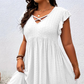 👗 50% DE RÉDUCTION ✨ Robe femme col V à volants – Élégante, cintrée & polyvalente – Parfaite pour le bureau, les brunchs ou les rendez-vous romantiques – chic et féminine 🌸