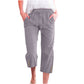 👖 50% DE RÉDUCTION 🌿 Pantacourt femme en coton et lin uni avec cordon de serrage – Léger, respirant & confortable – Idéal pour l’été, le bureau ou les voyages – coupe décontractée et naturellement chic ✨☀️