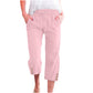 👖 50% DE RÉDUCTION 🌿 Pantacourt femme en coton et lin uni avec cordon de serrage – Léger, respirant & confortable – Idéal pour l’été, le bureau ou les voyages – coupe décontractée et naturellement chic ✨☀️