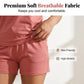 👚 50% DE RÉDUCTION 🌸 Set décontracté pour femme : t-shirt et short – Tissu doux, coupe légère & respirant – parfait pour les journées chaudes ou la détente à la maison 🩳