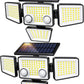 💡 50% DE RÉDUCTION! 🏆 Lampe solaire extérieure – 3000 LM, 188 LED & détecteur ✨