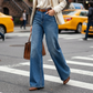 👖 50% DE RÉDUCTION ✨ Jean femme taille haute jambe large – Coupe flatteuse & confortable – Denim respirant, style décontracté chic – parfait pour le quotidien ou les sorties 🌸