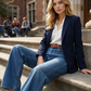 👖 50% DE RÉDUCTION ✨ Jean femme taille haute jambe large – Coupe flatteuse & confortable – Denim respirant, style décontracté chic – parfait pour le quotidien ou les sorties 🌸