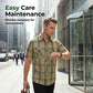 👔 50% DE RÉDUCTION ✨ Chemise homme à manches courtes à carreaux – Tissu léger & respirant, coupe décontractée – 3 couleurs, tailles M-5XL – style casual polyvalent pour le quotidien ou les vacances 🌿