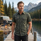 👔 50% DE RÉDUCTION ✨ Chemise homme à manches courtes à carreaux – Tissu léger & respirant, coupe décontractée – 3 couleurs, tailles M-5XL – style casual polyvalent pour le quotidien ou les vacances 🌿