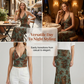 👗 50% DE RÉDUCTION 🌺 Ensemble coordonné bohème imprimé floral – Haut halter & jupe maxi – Fluide, élégant & parfait pour l’été, la plage ou les vacances tropicales ☀️