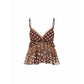 👗 50% DE RÉDUCTION 🌸 Caraco à volants et bordure en dentelle – Silhouette en A, tissu mesh – Féminin, élégant & parfait pour l’été ou les couches superposées ✨