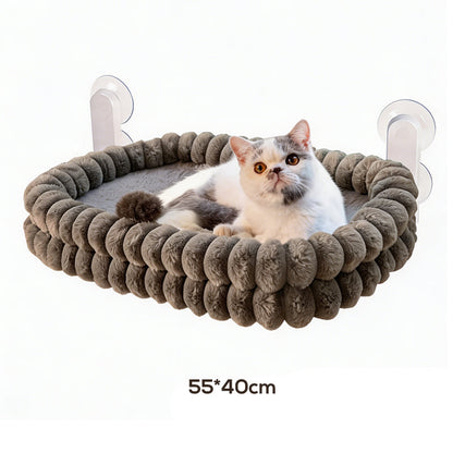 🐱 50% DE RÉDUCTION! 🪟 Hamac de fenêtre pliable – Ventouses solides & ultra‑doux ✨