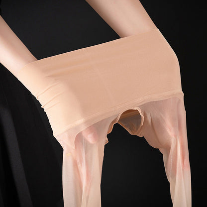 👗 50% DE RÉDUCTION ⏰ Collants gainants brillants à entrejambe ouvert taille haute – Effet seconde peau, maintien du ventre & confortable – parfaits sous robe ou jupe pour une silhouette lisse ✨