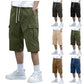 🩳 50% DE RÉDUCTION 🔥 Short cargo décontracté homme – Taille à cordon, multi-poches & tissu léger – 6 couleurs, coupe détendue – parfait pour randonnée ou été ☀️