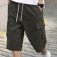 🩳 50% DE RÉDUCTION 🔥 Short cargo décontracté homme – Taille à cordon, multi-poches & tissu léger – 6 couleurs, coupe détendue – parfait pour randonnée ou été ☀️