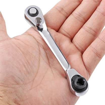 🔧 50% DE RÉDUCTION 🛠️ Clé à cliquet réversible compacte – Format poche – Idéale pour petits travaux, visserie ou réparations express – légère, solide & facile à transporter 🔩