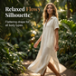 👗 50% DE RÉDUCTION! ✨ Robe Longue en Coton Lin – Légère, respirante & coupe ample flatteuse – Poches cachées, 8 couleurs & tailles S–3XL – Satisfait ou remboursé 30J 🌿