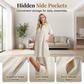 👗 50% DE RÉDUCTION! ✨ Robe Longue en Coton Lin – Légère, respirante & coupe ample flatteuse – Poches cachées, 8 couleurs & tailles S–3XL – Satisfait ou remboursé 30J 🌿