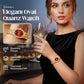 ⌚ 50% DE RÉDUCTION 💎 Montre quartz ovale élégante pour femme – Cadre fin, bracelet en alliage doré & cadran minimaliste – idéale pour un look chic au quotidien ou au bureau ✨