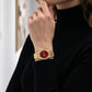 ⌚ 50% DE RÉDUCTION 💎 Montre quartz ovale élégante pour femme – Cadre fin, bracelet en alliage doré & cadran minimaliste – idéale pour un look chic au quotidien ou au bureau ✨