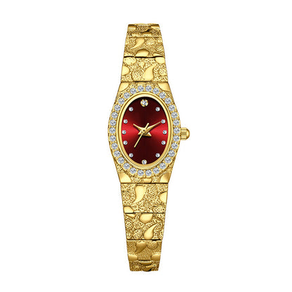 ⌚ 50% DE RÉDUCTION 💎 Montre quartz ovale élégante pour femme – Cadre fin, bracelet en alliage doré & cadran minimaliste – idéale pour un look chic au quotidien ou au bureau ✨