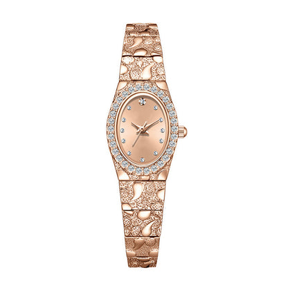 ⌚ 50% DE RÉDUCTION 💎 Montre quartz ovale élégante pour femme – Cadre fin, bracelet en alliage doré & cadran minimaliste – idéale pour un look chic au quotidien ou au bureau ✨