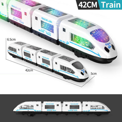 🚂 50% DE RÉDUCTION ✨ Train jouet électrique – Lumières, anti-obstacles & musique – Parfait pour les tout-petits – développe la motricité et l’imagination 🎶