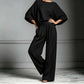 👗 50% DE RÉDUCTION 🏆 Ensemble deux pièces femme – Haut ample & pantalon large – Tissu fluide, coupe confortable & look élégant – parfait pour le bureau, les voyages ou les journées d’été 🌸