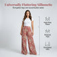 👖 50% DE RÉDUCTION ❤️ Pantalon palazzo à jambes larges et imprimé floral pour femme – Tissu léger, taille élastique & coupe fluide – parfait pour l’été, la plage ou un look bohème chic 🌸