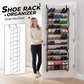 👟 50% DE RÉDUCTION 🏆 Organisateur de chaussures suspendu – 24 poches & installation sans outils – Compatible portes standard, jusqu’à 24 paires – parfait pour l’entrée ou le placard 🚪✨
