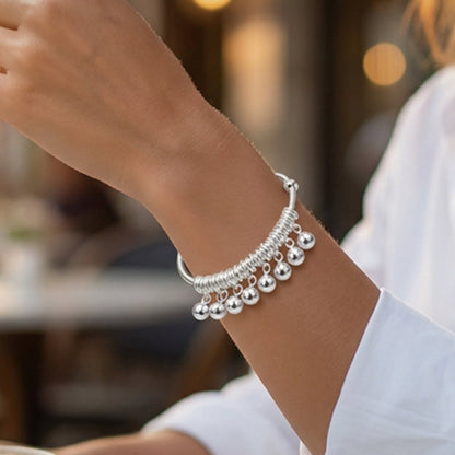☀️ 50% DE RÉDUCTION 💎 Bracelet délicat clochettes en argent – Réglable, léger & finition polie – Parfait comme cadeau ou accessoire quotidien – tintement doux au poignet 🔔