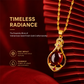 🍀 50% DE RÉDUCTION 💎 Collier trèfle & goutte d’eau – Élégance française à petit prix – Finition dorée, cadeau chic – porte-bonheur et raffinement au quotidien ✨